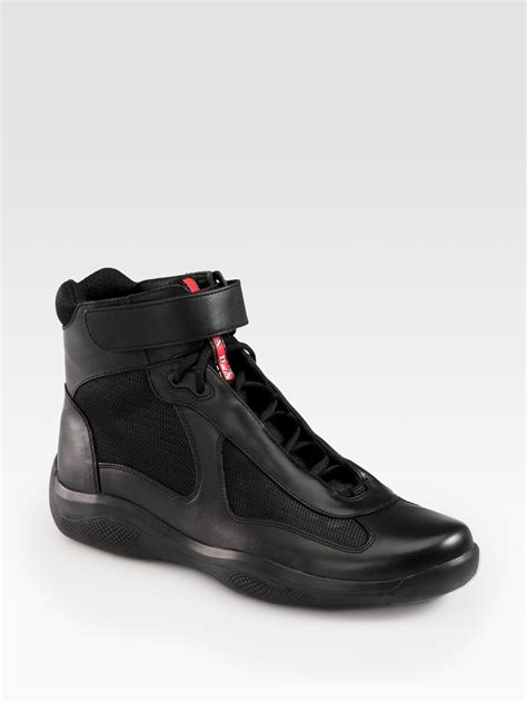 prada men's sneakers high top.